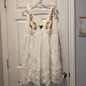 NWT Plus size embroidered smocked dress
